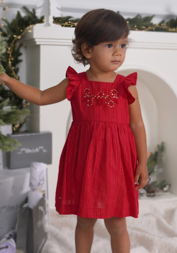 Embroidered romper dress 