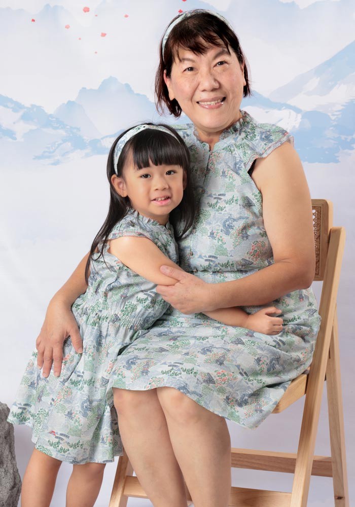Spring Festival Printed Dress