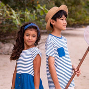 Cotton Gauze Striped Dress