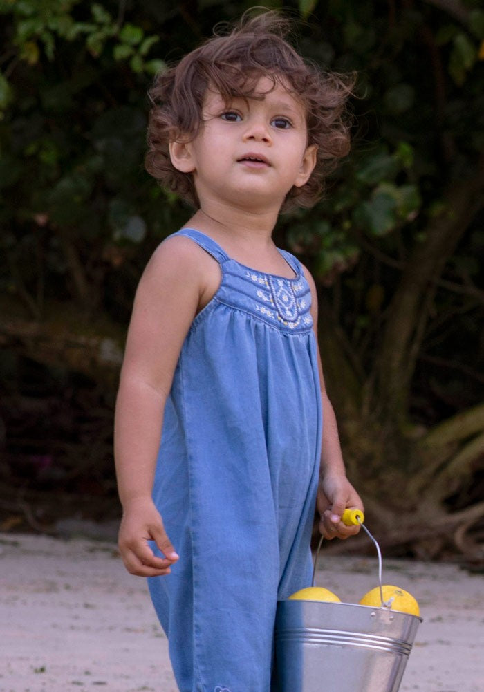 Embroidered Romper