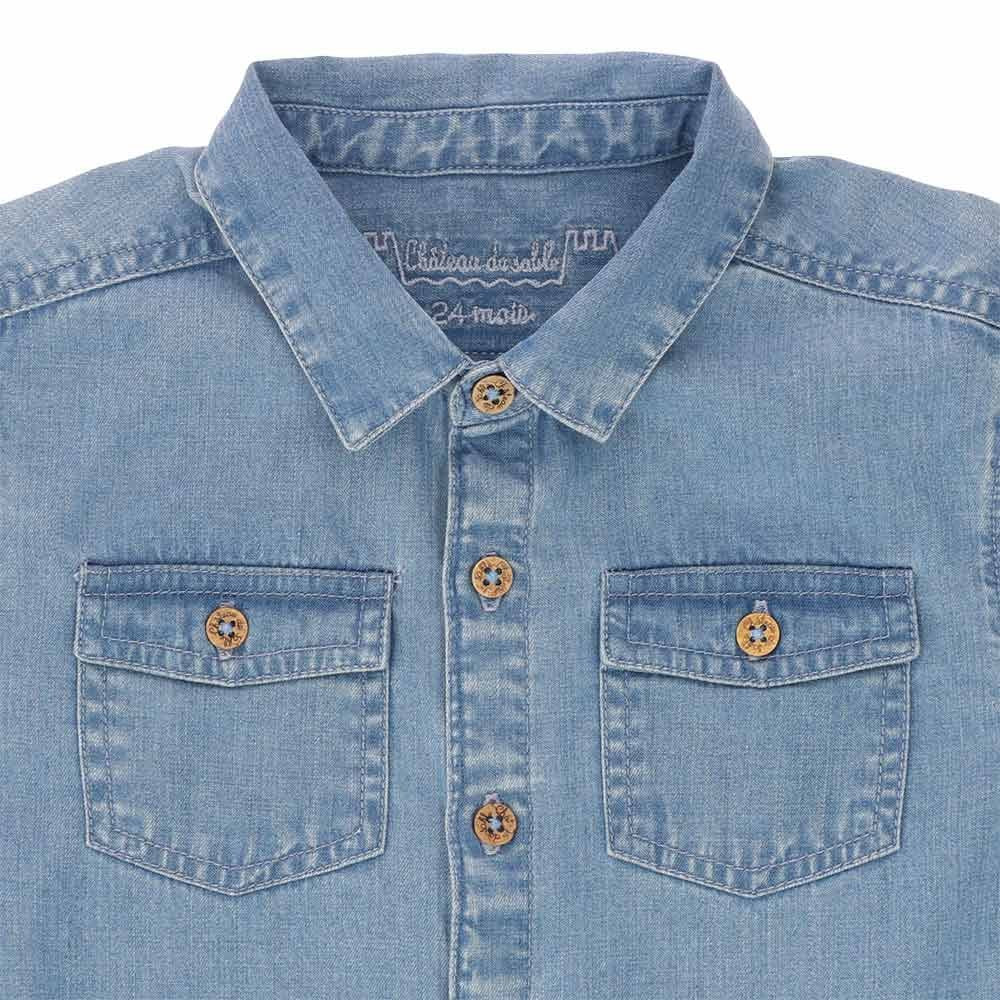 Blue short sleeve shirt