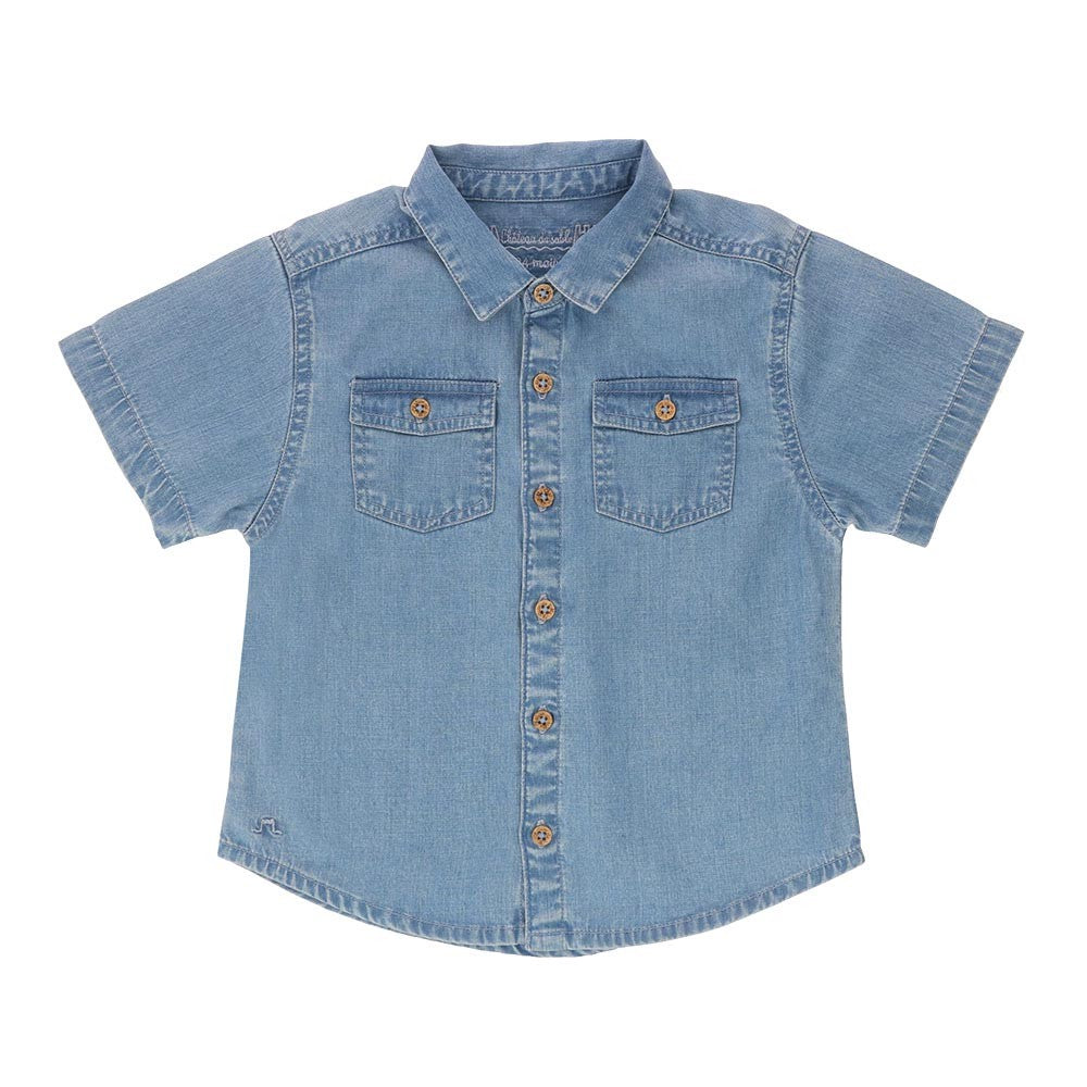 Blue short sleeve shirt