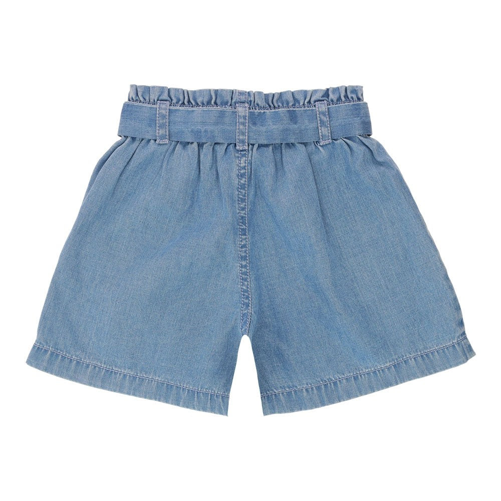 Blue Belted Shorts