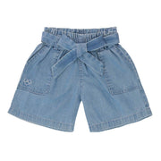 Blue Belted Shorts