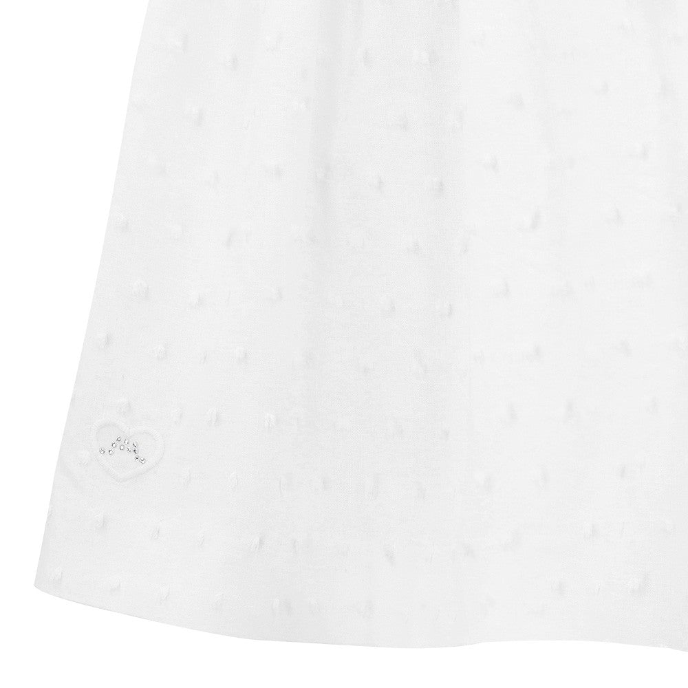 Plumetis Dress with Belt 