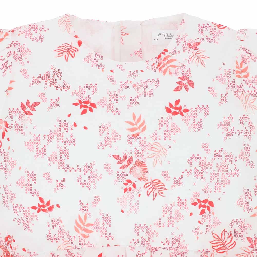 Printed Flounce Dress