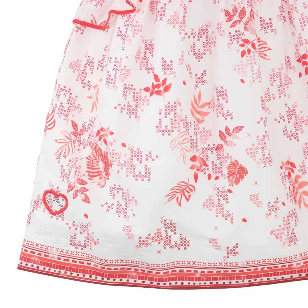 Printed Flounce Dress