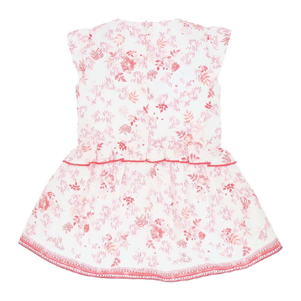 Printed Flounce Dress