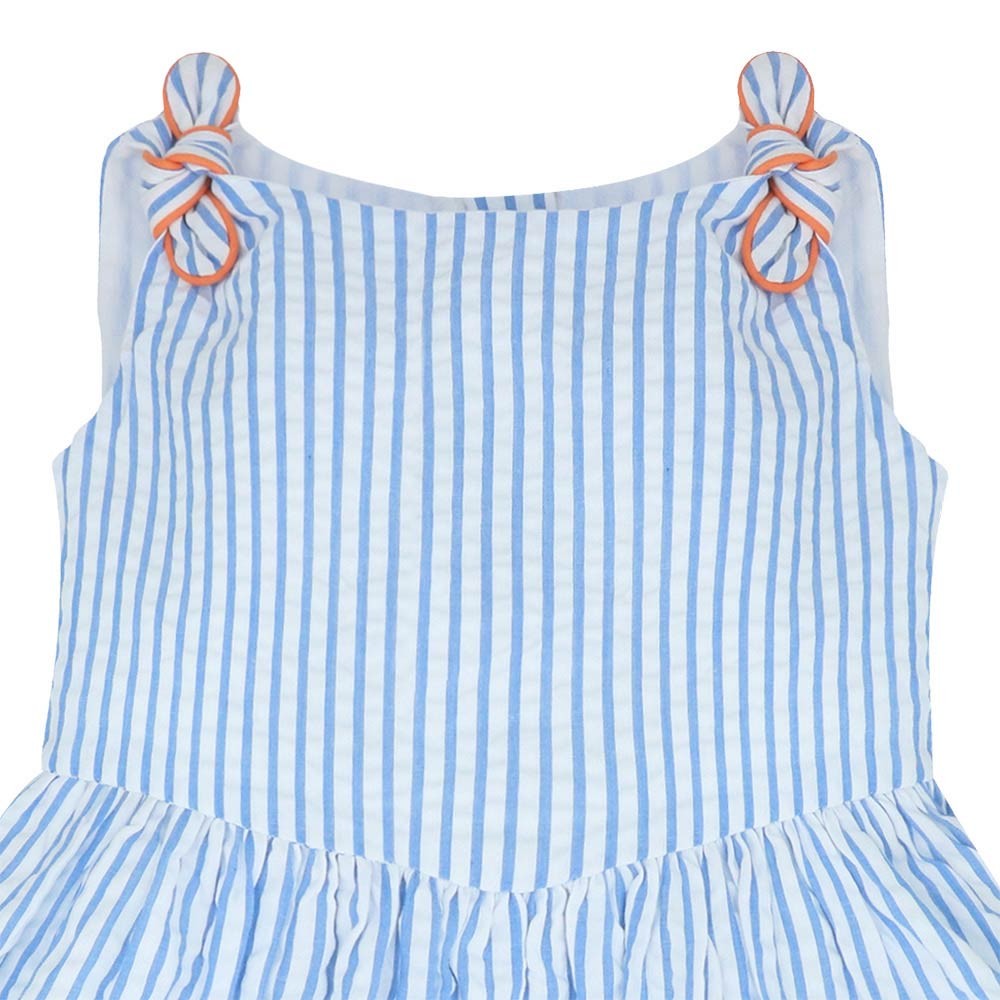 Seersucker striped dress 