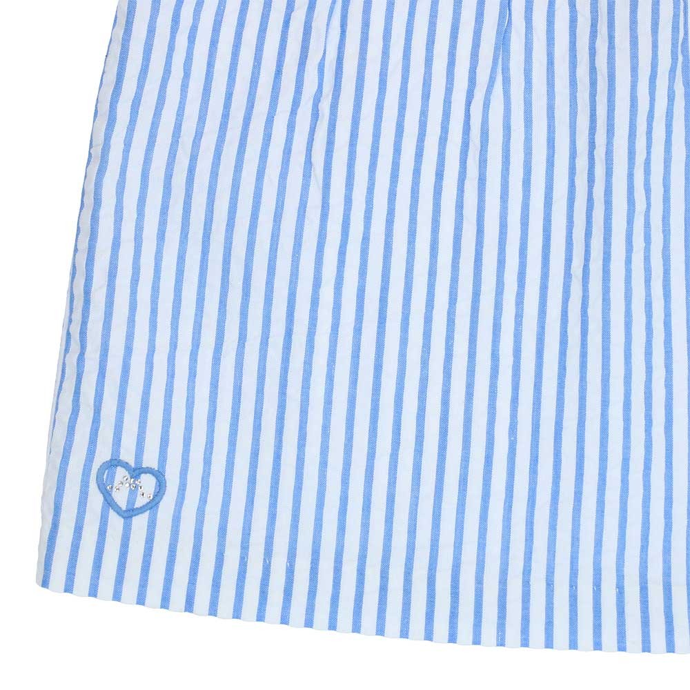 Seersucker striped blouse