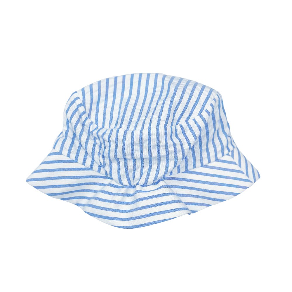 Seersucker striped hat 