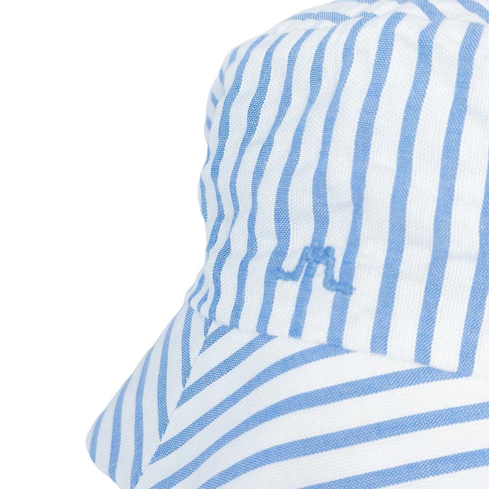 Seersucker striped hat 