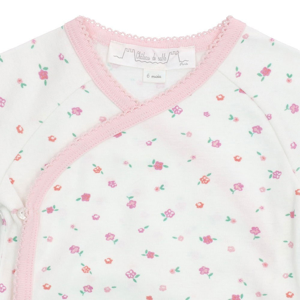 Floral print onesie