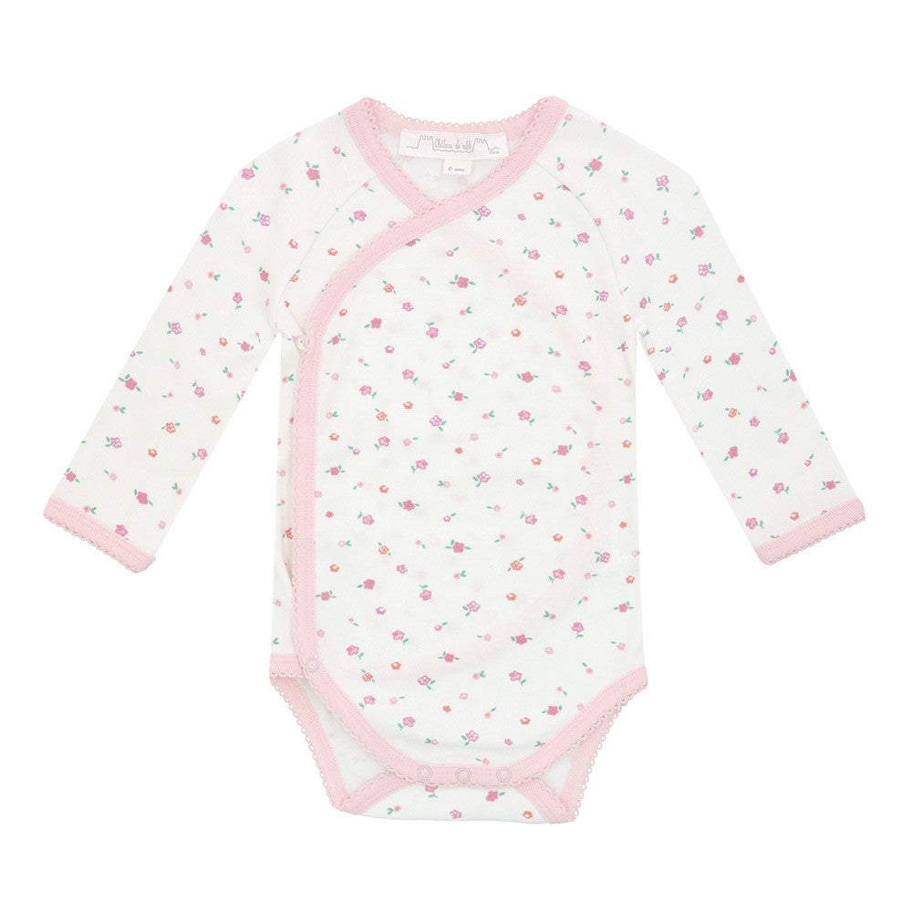 Floral print onesie