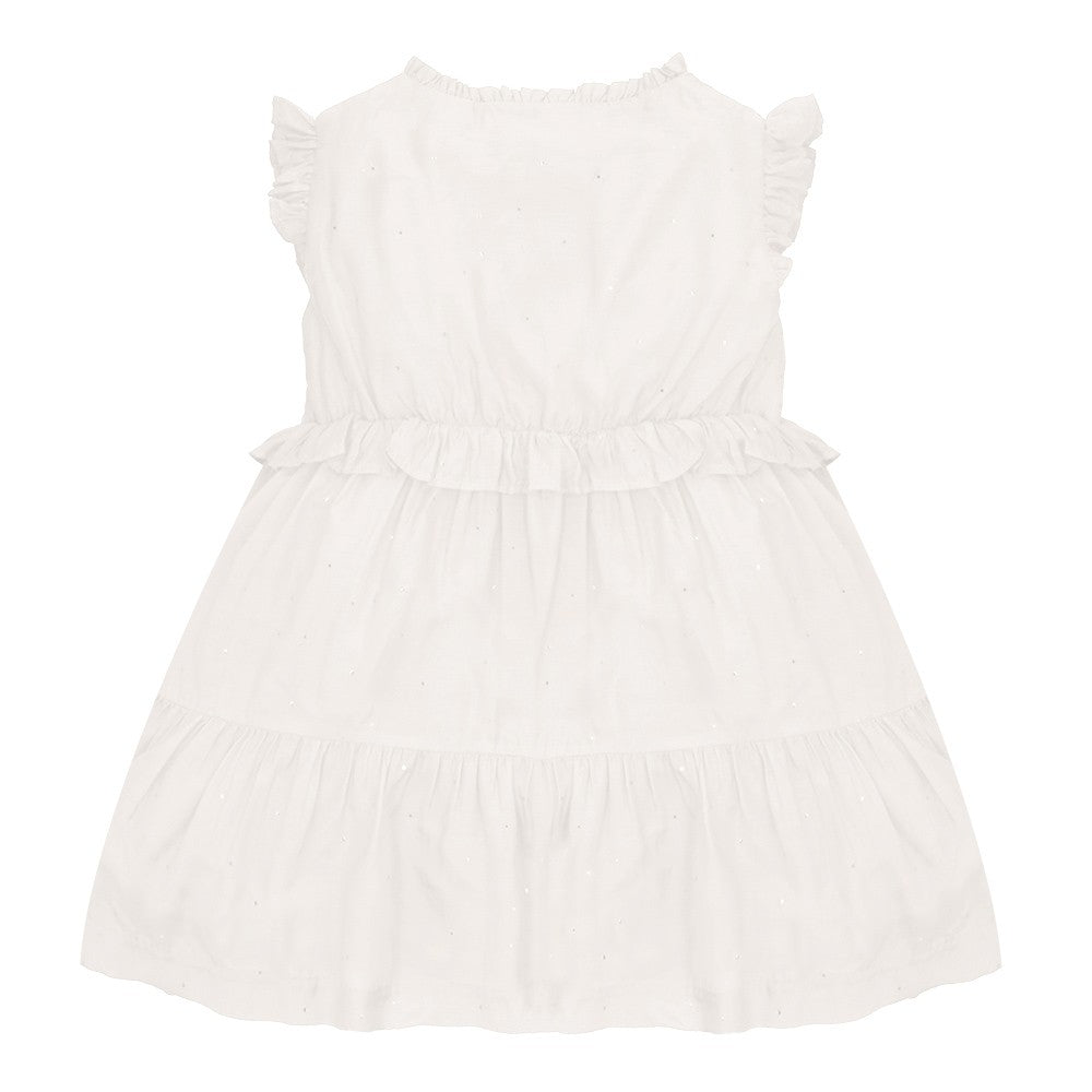 Festive polka dot tiered dress