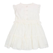 Festive polka dot tiered dress