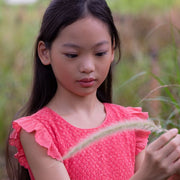 Hand embroidered smocking dress