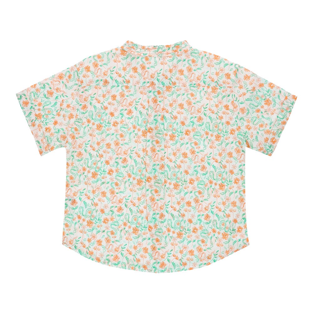 Mandarin collar shirt