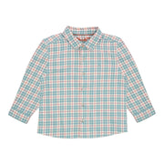 Cotton twill chequered shirt 