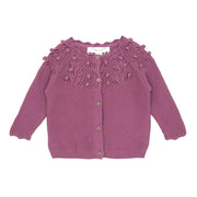 Cashmere blend pointelle cardigan 