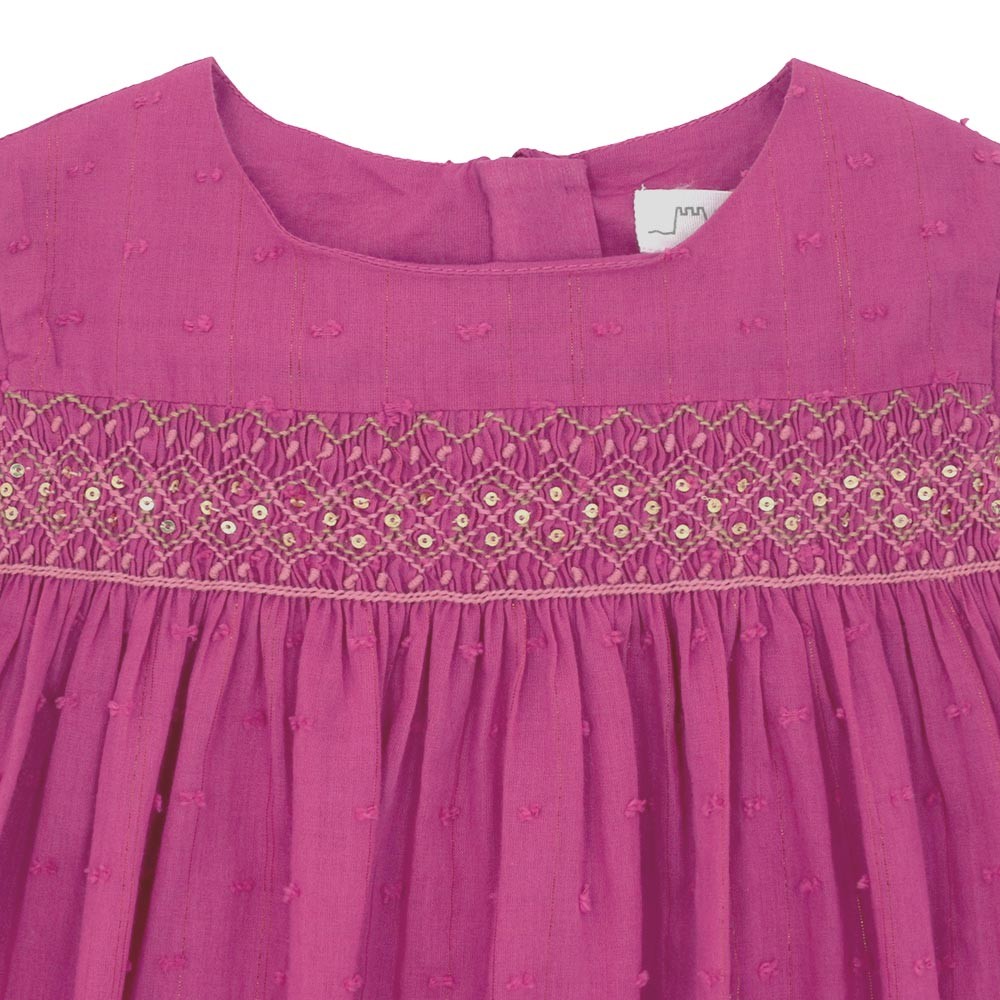 Hand embroidered plummets dress