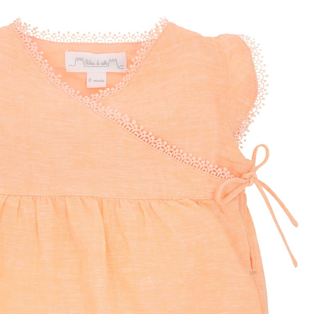 Cotton linen playsuit 