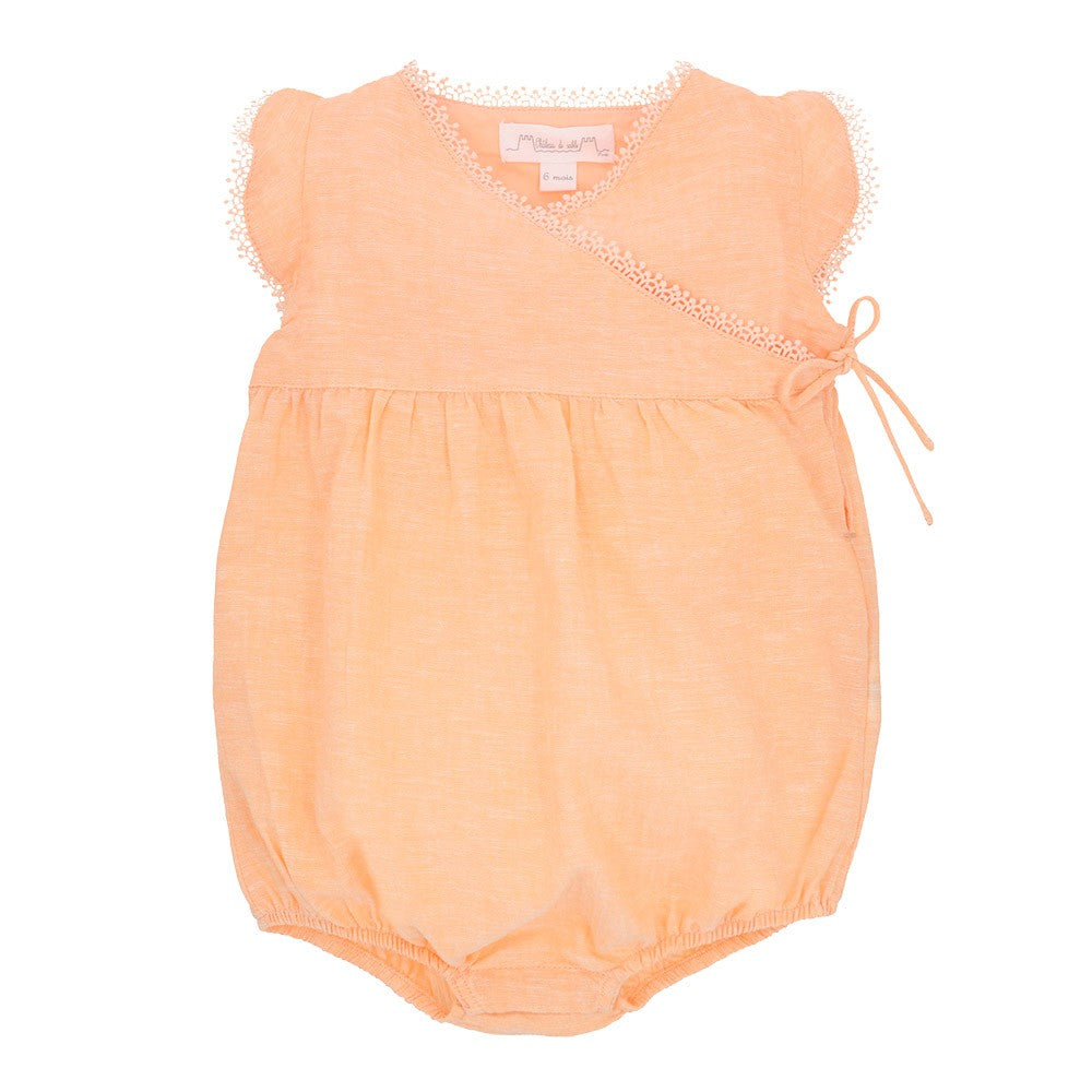 Cotton linen playsuit 