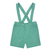 Cotton linen removable suspenders short 