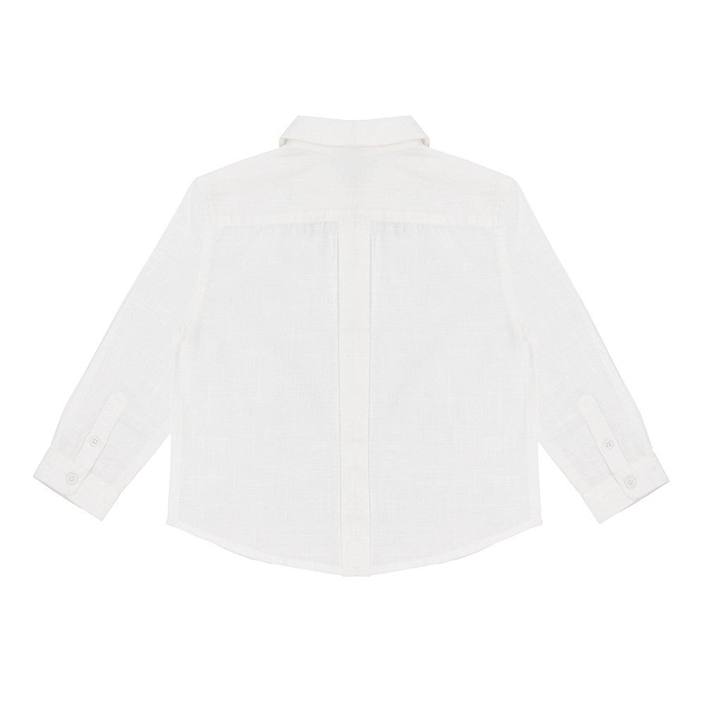 Cotton linen long sleeve shirt 
