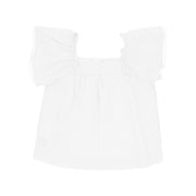 Flounce sleeve blouse