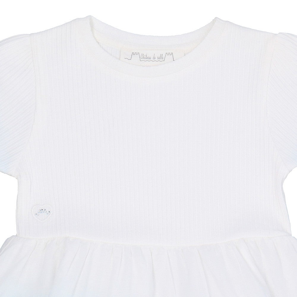 Dip-dye ombre ballerina dress
