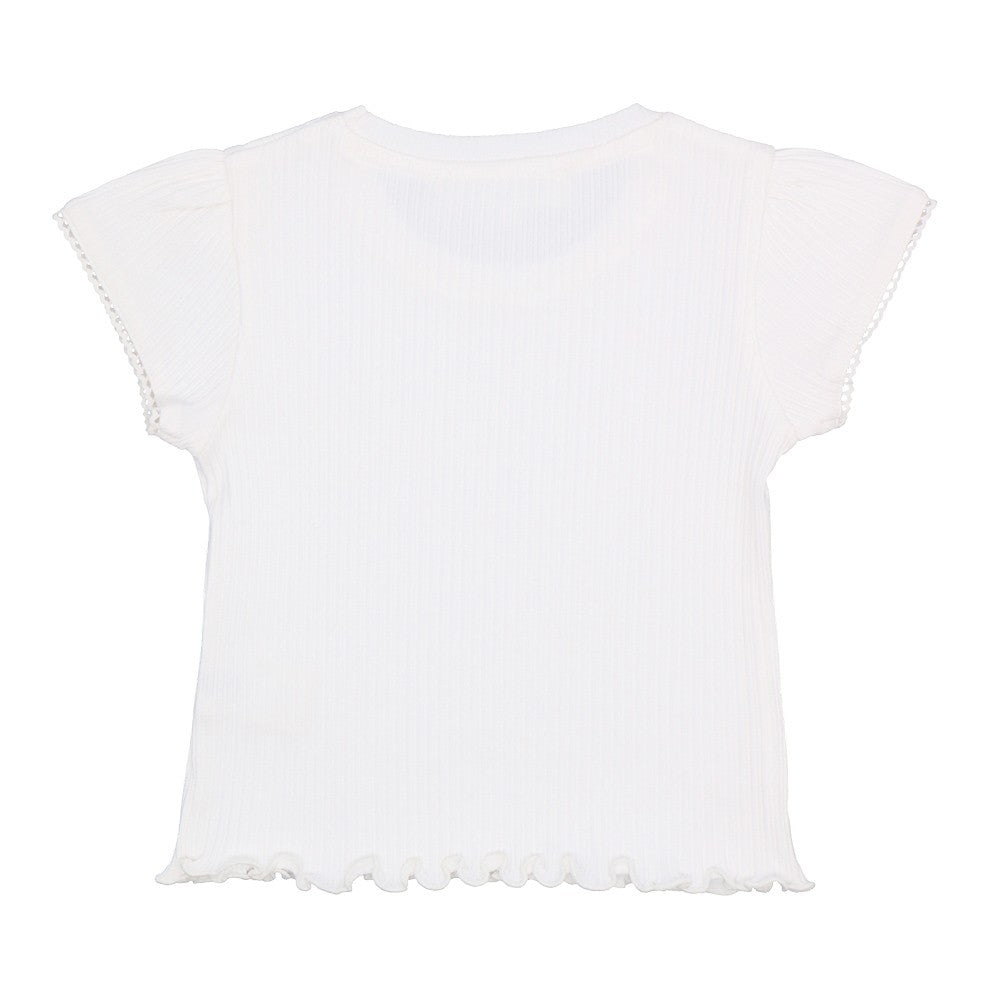 Ribbed cotton tee-shirt