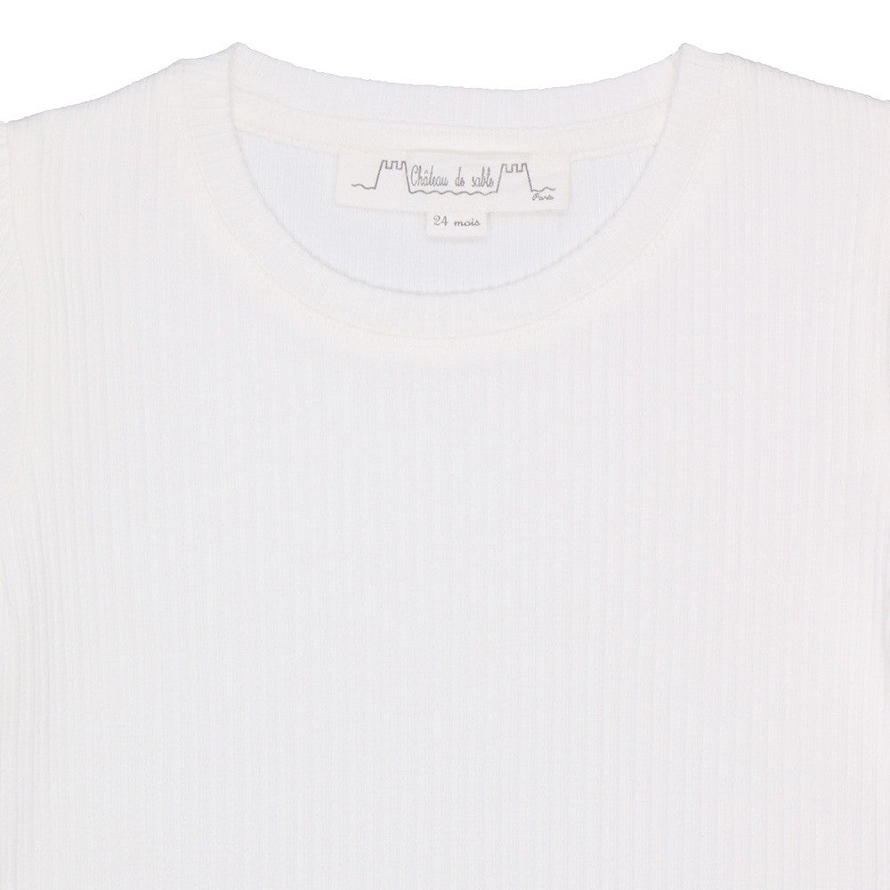 Ribbed cotton tee-shirt