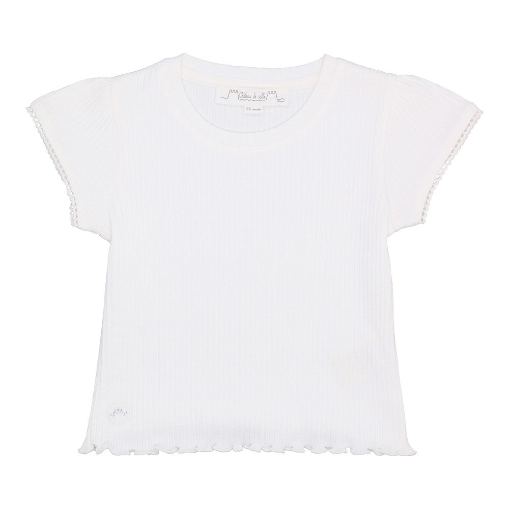 Ribbed cotton tee-shirt