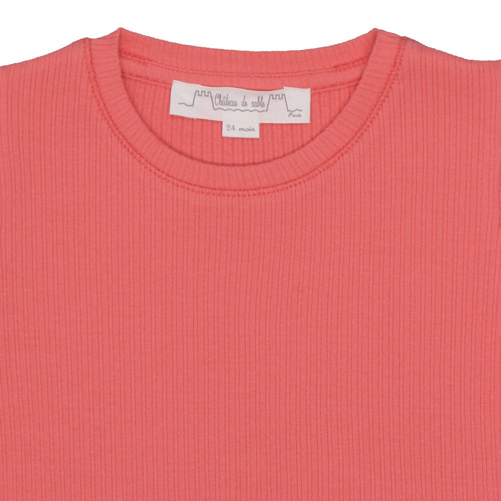 Ribbed cotton tee-shirt