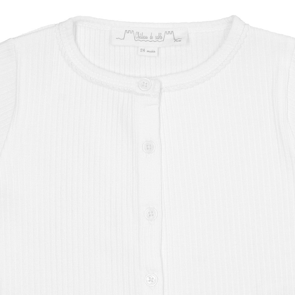 Ribbed cotton cardigan 
