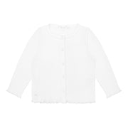 Ribbed cotton cardigan 