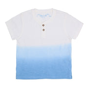 Dip-dye ombre henley tee-shirt