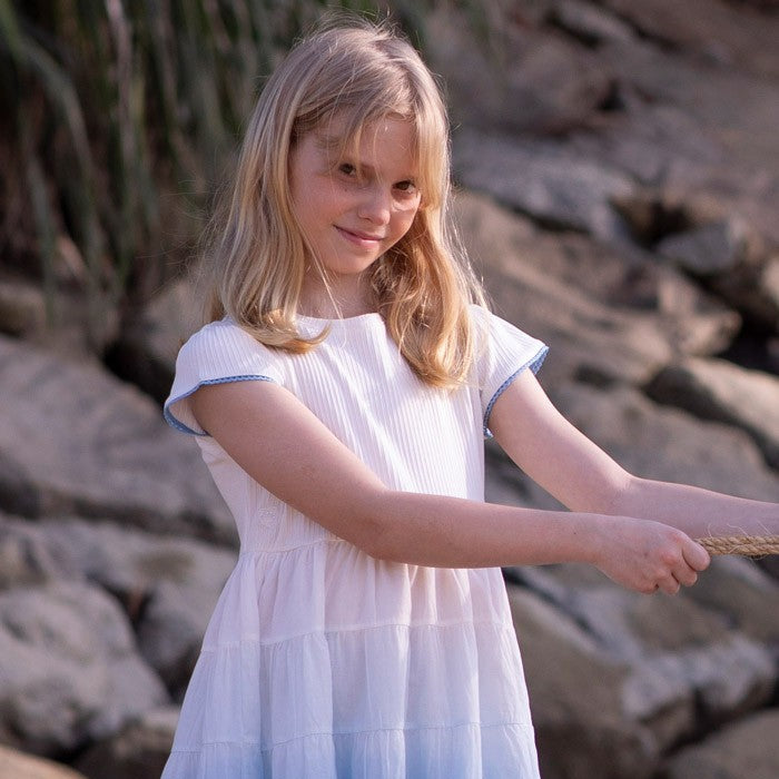 Dip-dye ombre ballerina dress