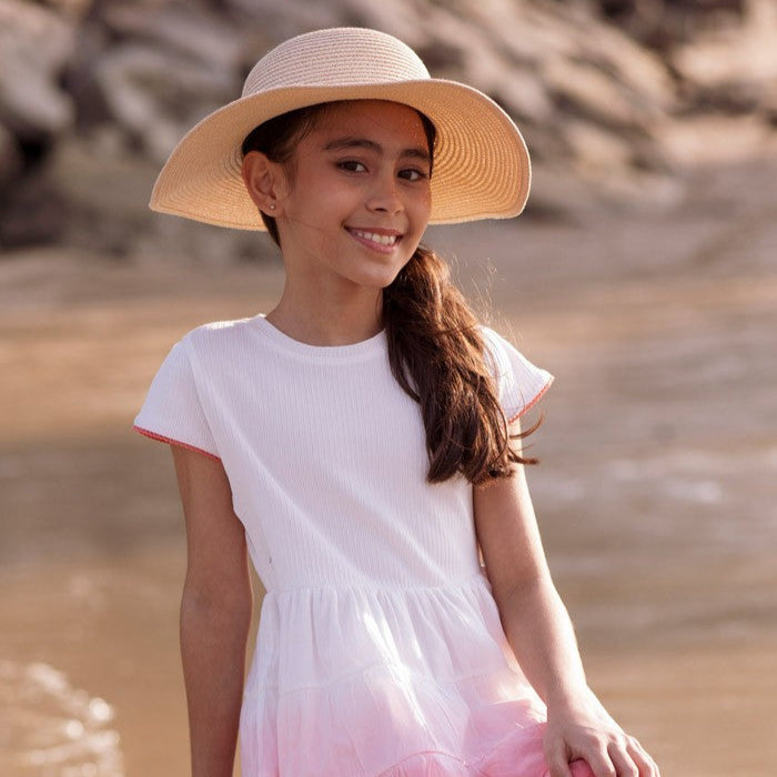 Dip-dye ombre ballerina dress