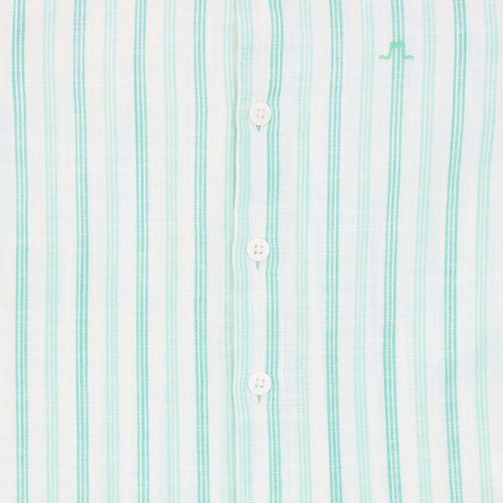 Roll-up sleeve linen long sleeve shirt 
