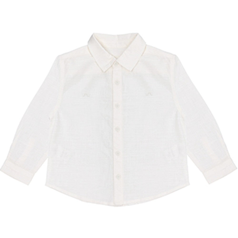 Cotton linen long sleeve shirt 