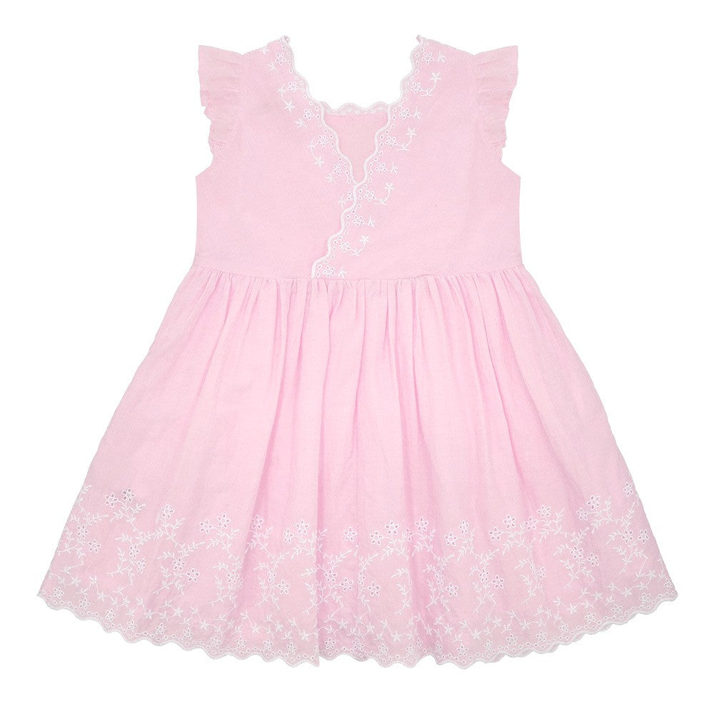 Flounce sleeve dress