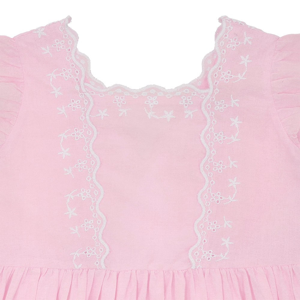 Flounce sleeve dress