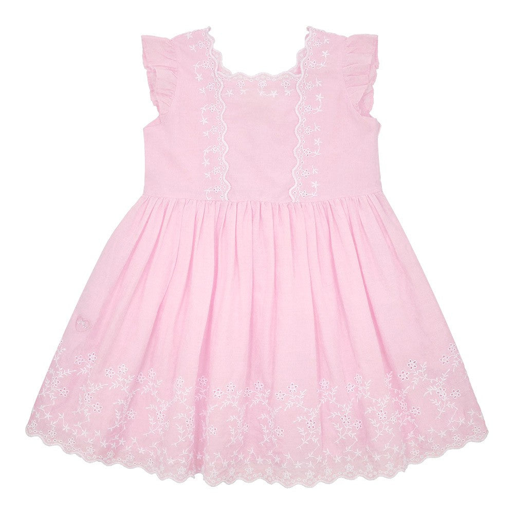 Flounce sleeve dress