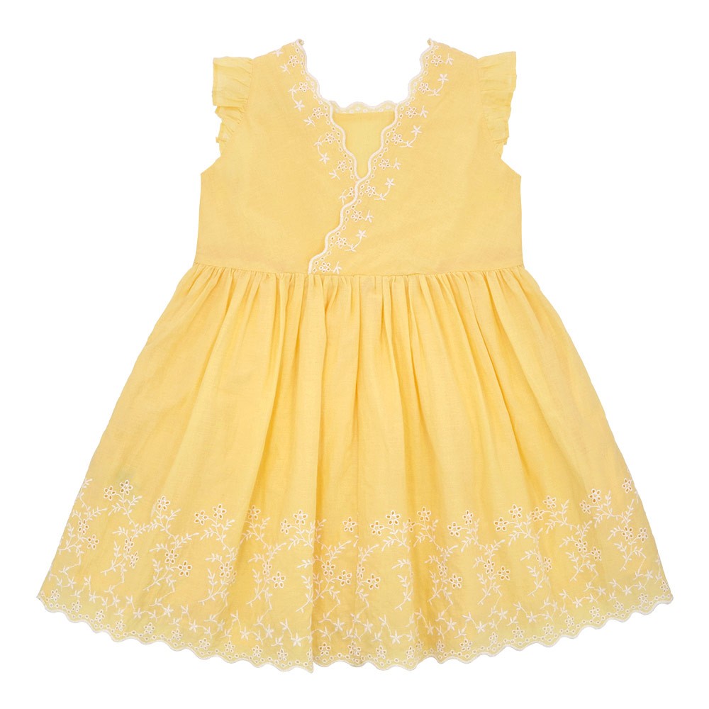 Flounce sleeve dress