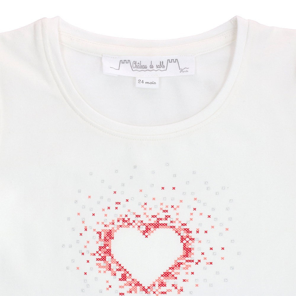 The Essentials - Puff-sleeve printed tee-shirt