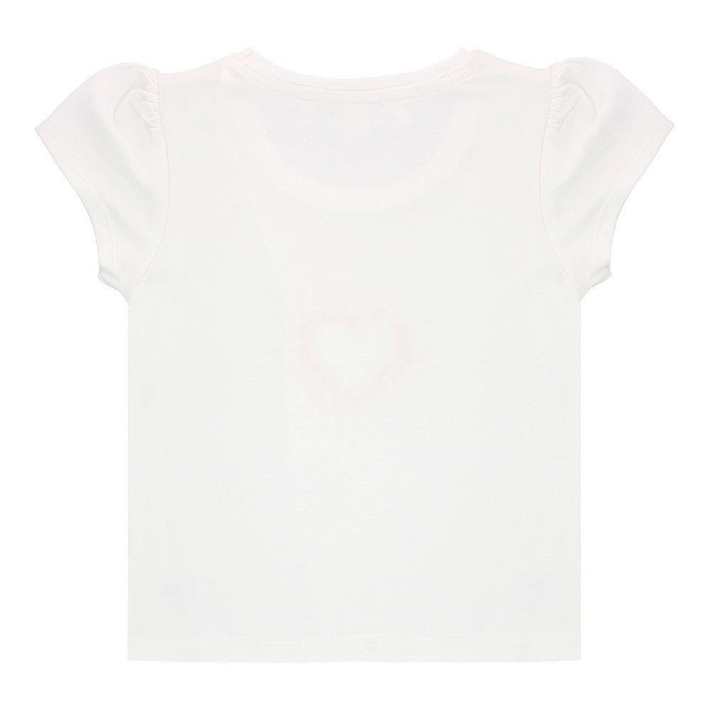 The Essentials - Puff-sleeve printed tee-shirt