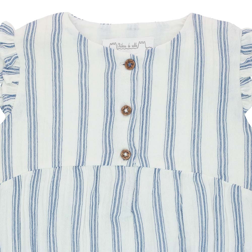 Striped playsuit