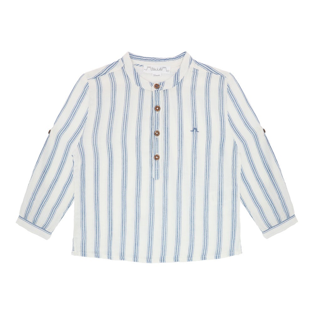 Roll-up sleeve shirt